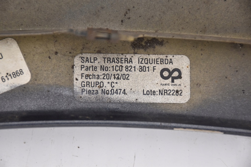 фото №8, Крыло задний задняя левый vw new beetle ii