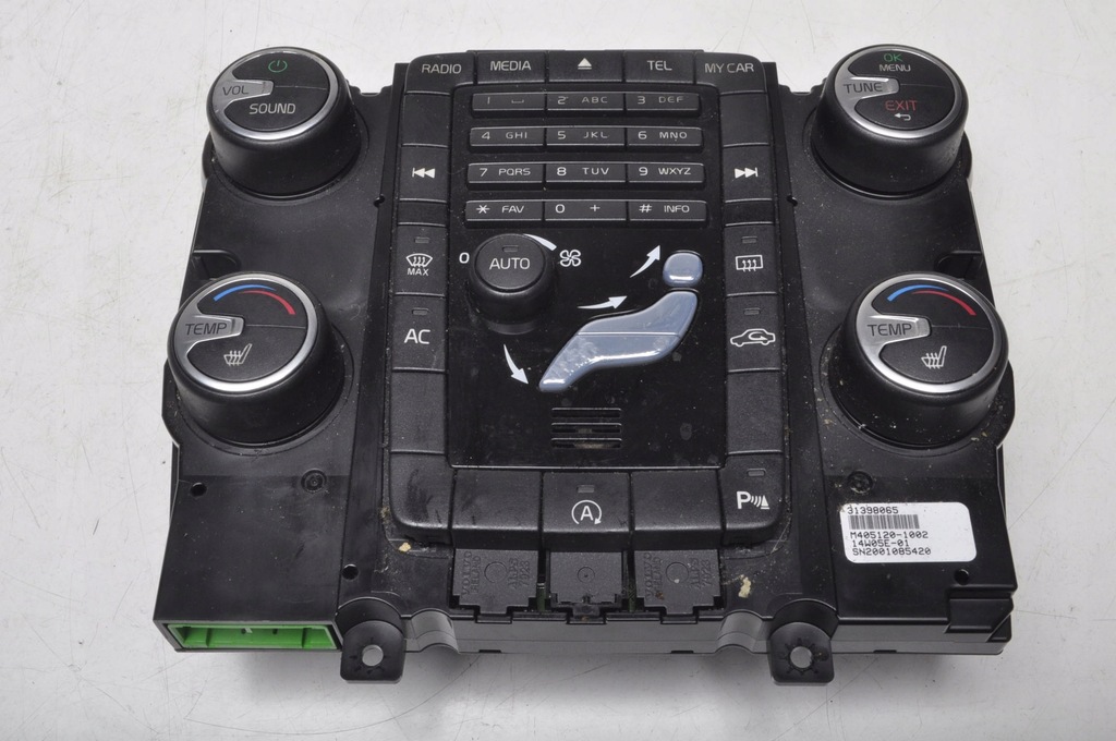 фото №1, Volvo s60 ii v60 панель перемикач кондиціонера 31398065