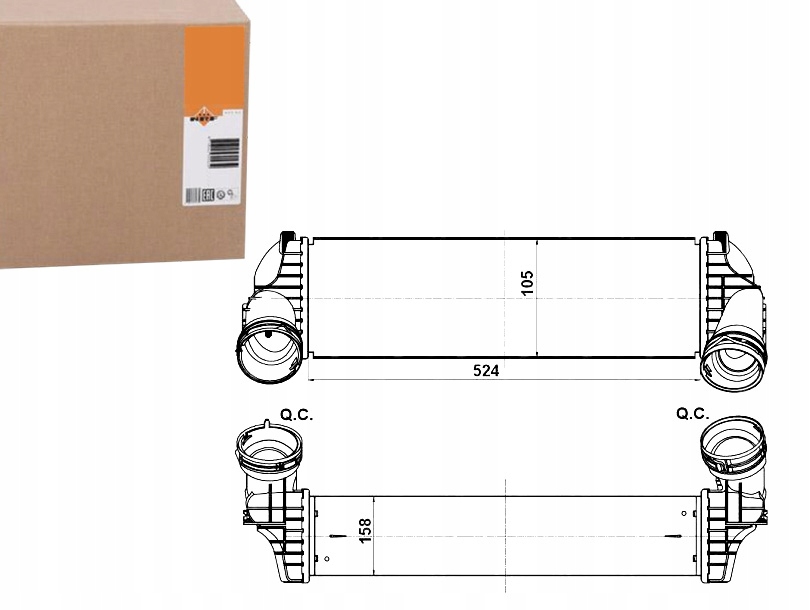 Купити Nrf 30359 радіатор повітря наддувний