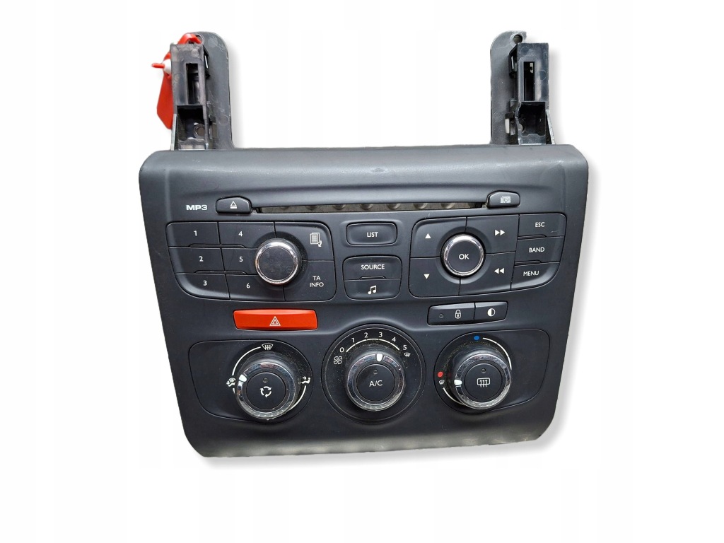 фото №1, Панель кондиционера радио 9666395977 citroen c4 ii ds4 2011-