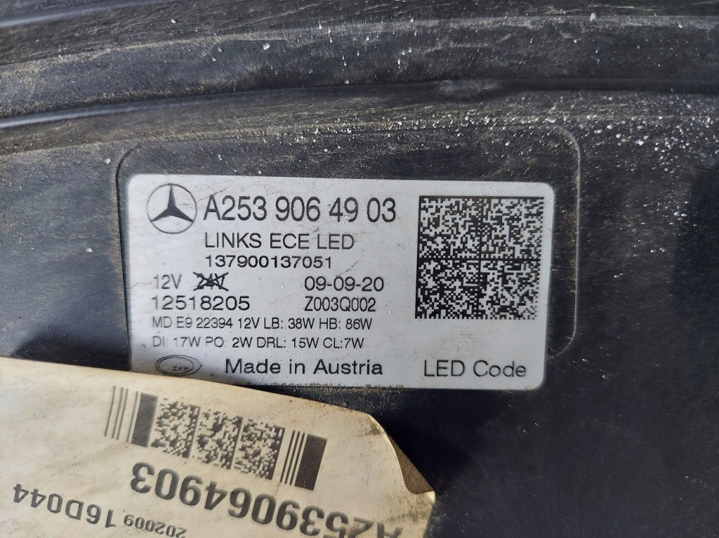 Mercedes glc w253 рестайлинг  фара левая перед multibeam Оригинал