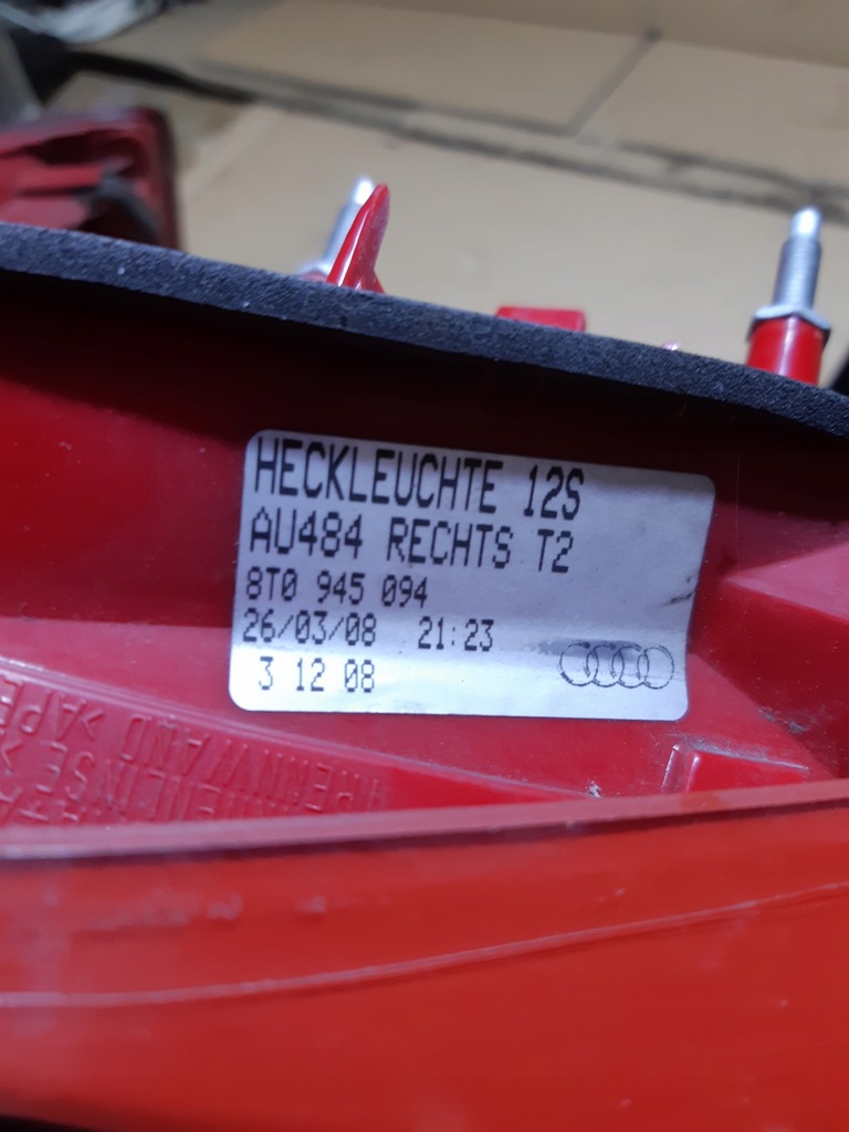фото №13, Audi s5 a5 8t лампы правый левый задняя задние комплект
