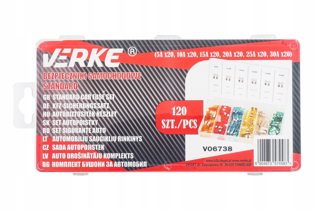 фото №6, Запобіжники автомобільні płytkowe набір запобіжників автомобільних 5-30a