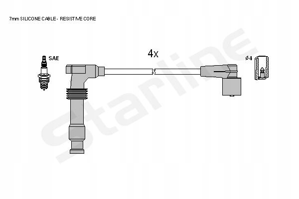 фото №2, Starline дроти запалювання zk 9772