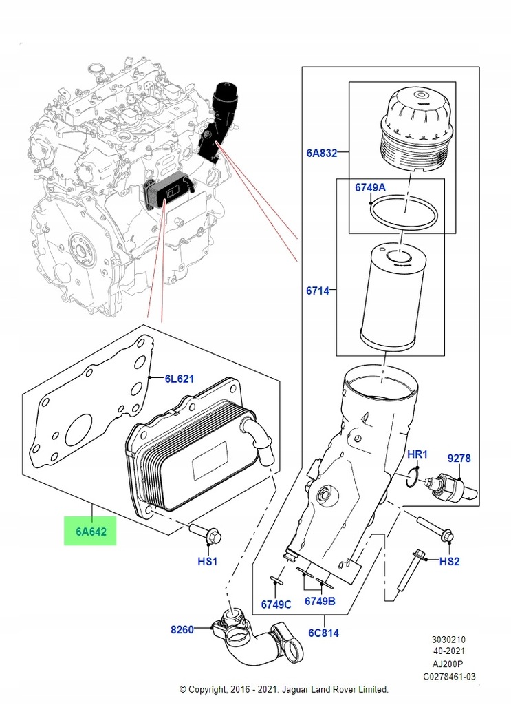 фото №10, Оригінальна радіатор оливи теплообмінник evoque 2.0