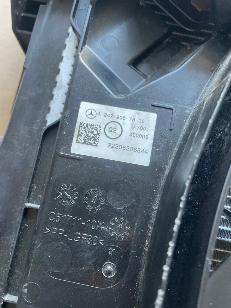 фото №4, Mercedes glb w247 cla w118 a w177 вентилятор комплект радиатор giełda