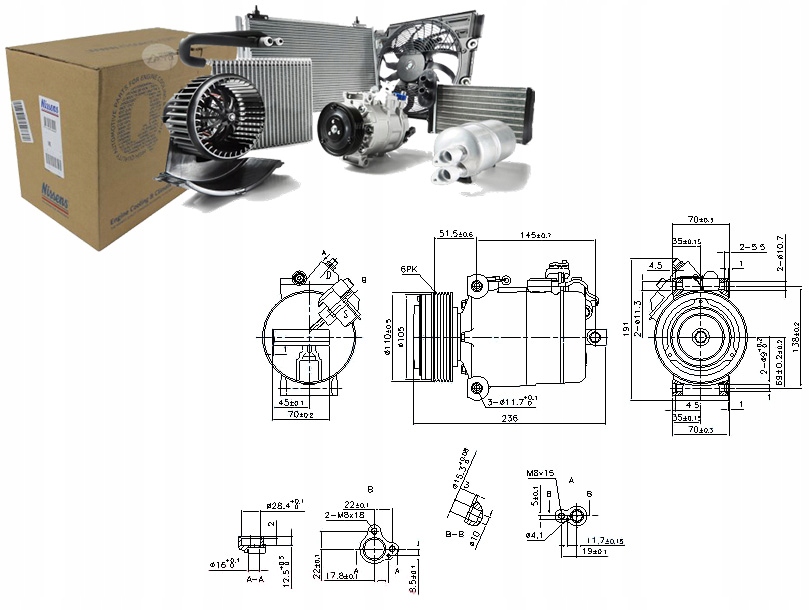 фото №1, Nissens 890043 компрессор, кондиционер
