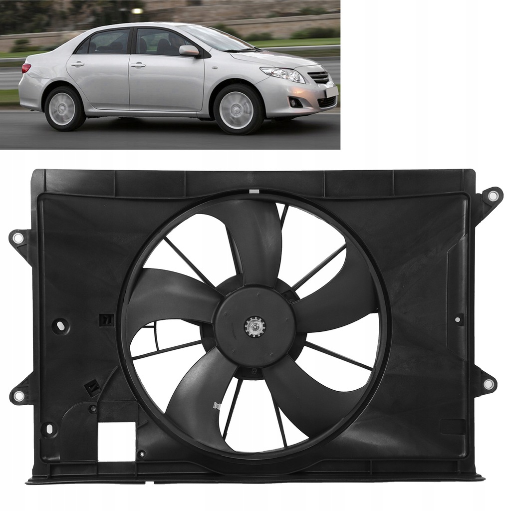 фото №11, Модуль вентилятора охолоджуючий двигуна 16711-0t020 металевий замінник abs