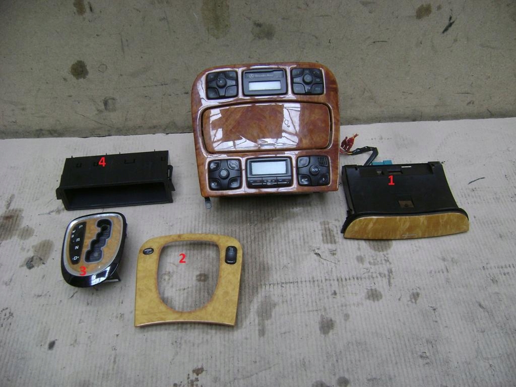 фото №1, Панель бардачок радио mercedes s klasa w220