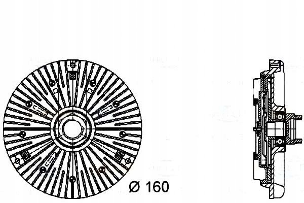 фото №2, Вязкостная муфта сцепление вязкостная behr hella 059121350f