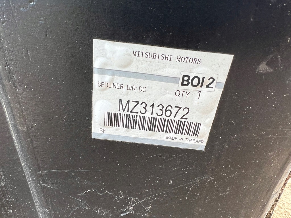 фото №4, Mitsubishi l200 06 - 10 вкладиш піддон підлога кузов