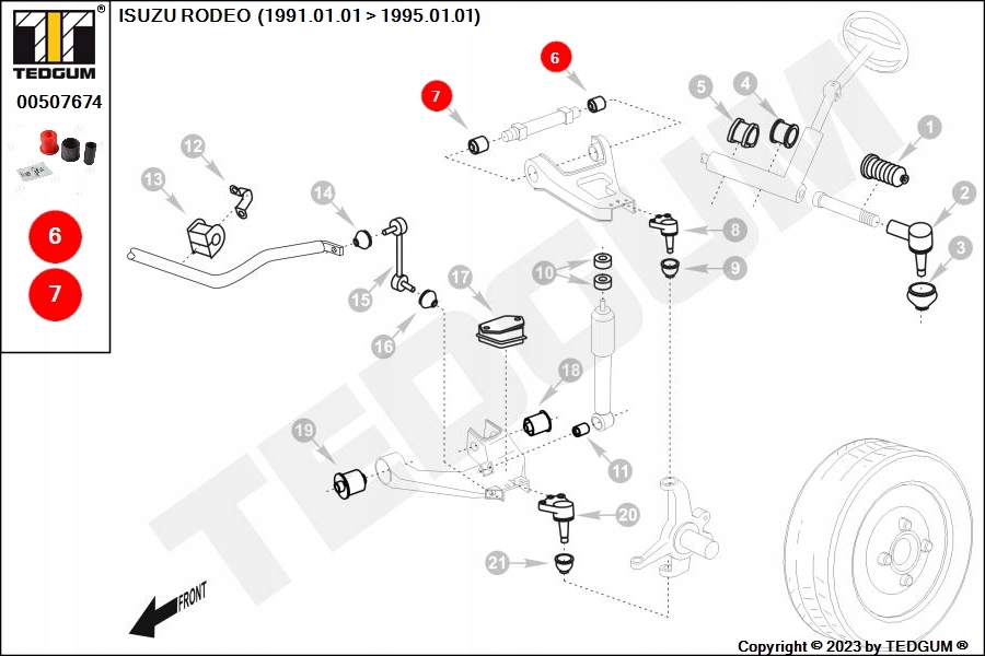 фото №14, Tedgum 00507674 підшипниковий вузол, важіль