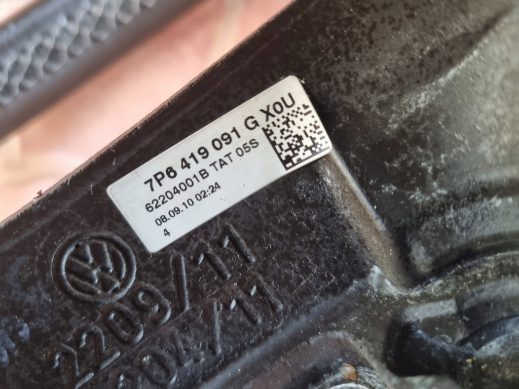 фото №14, Vw touareg 7p6419091g воздуховод кожаный