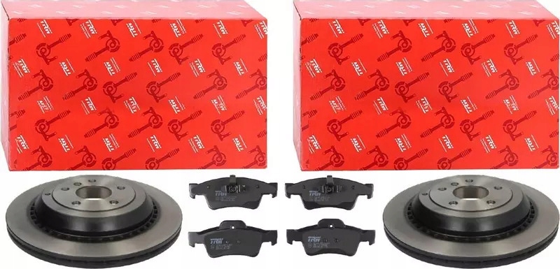 фото №1, Trw гальмівні диски+ гальмівні колодки задня mercedes m w164 gl x164 r w251 330mm