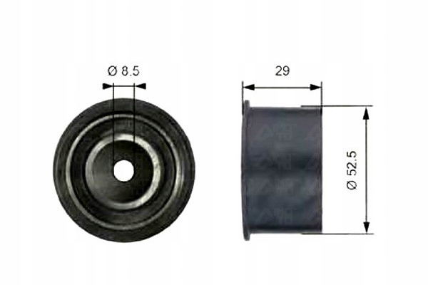 фото №2, Ролик направляющая ремень распределительного вала chevrolet captiva