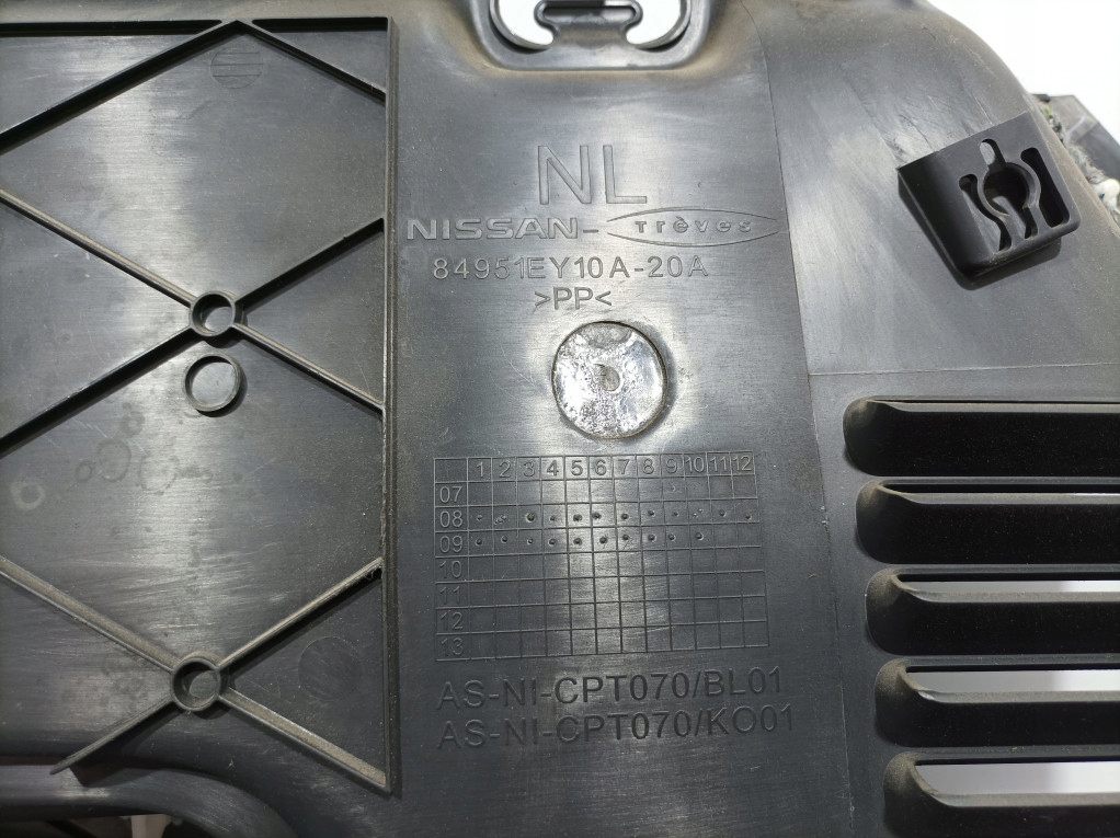 фото №7, Nissan qashqai i j10 2 обивка обшивка багажника задняя левый 84951ey10a