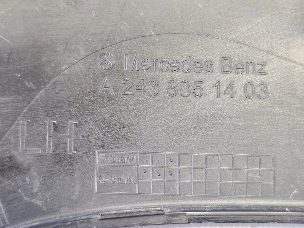 фото №12, Молдинг бампера левая mercedes eqb 243 x243 w243 amg a2438851403 21-25 oryg