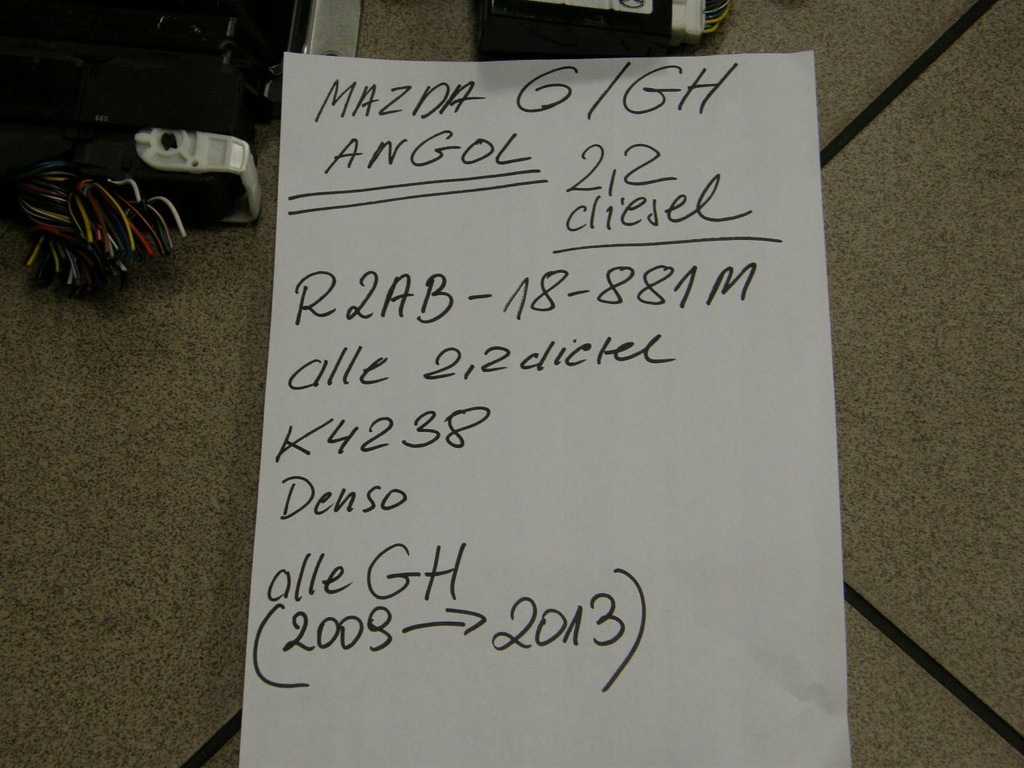 фото №4, Бортовой компьютер счетчик замок зажигания mazda 6 gh 2,2 дизель