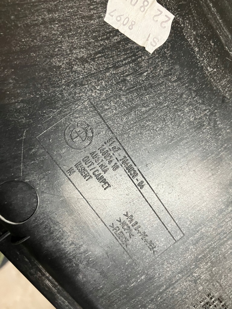 фото №8, Підлога килимок оббивка обшивка багажника комплект ! bmw x3 e83 lift