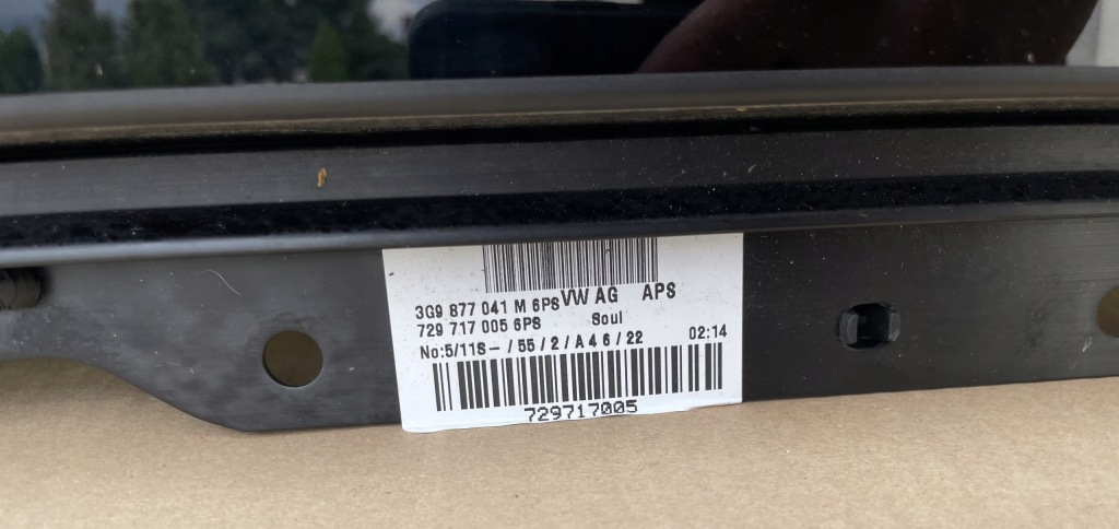 фото №5, Люк панорама passat b8 kombi kodiaq 3g9877041m jak новий комплект