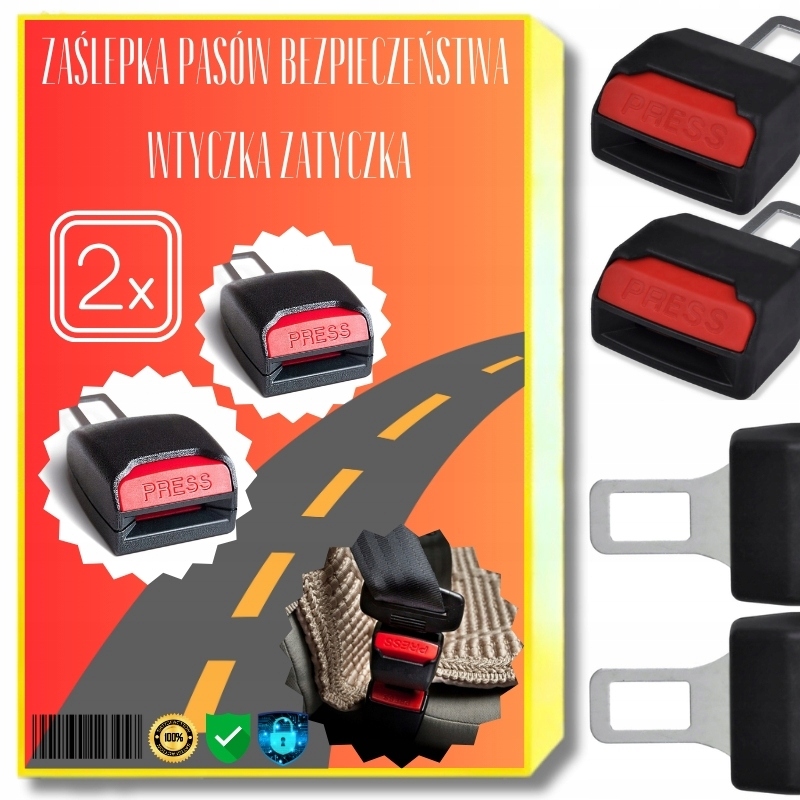 фото №3, Заглушка do ременів безпеки 2 szt адаптер штекер поперечина do автомобіля автомобіля