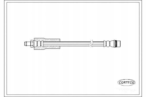 Купить Corteco шланг тормозной гибкий renault vel satis