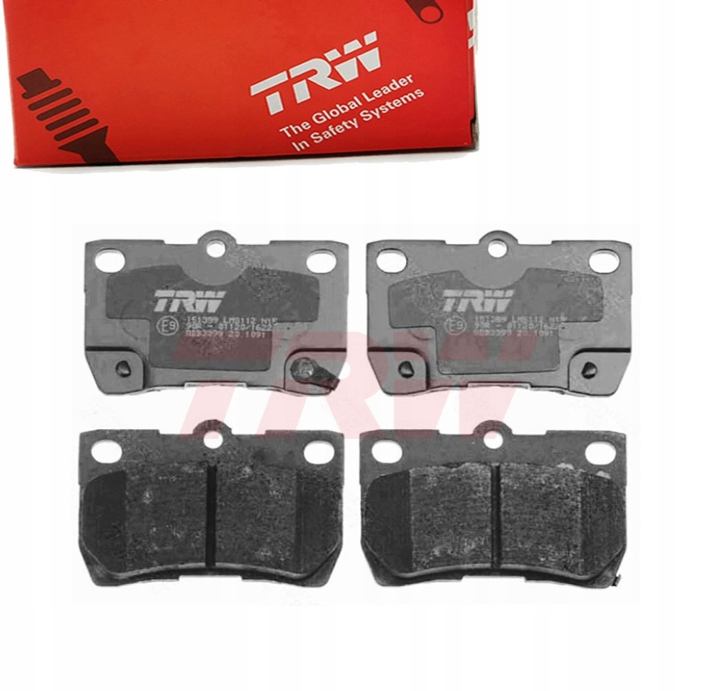 фото №1, Trw gdb3399 набір гальмівних колодок гальмівних, гальма дискові