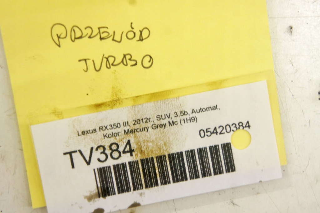 Tv384 lexus rx iii 3.5i шланг трубка масляная в Украине