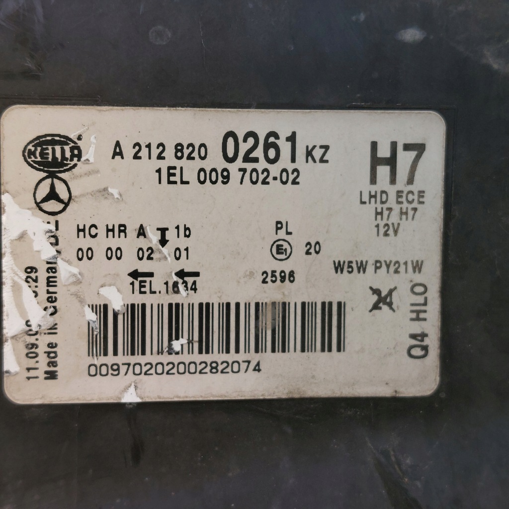 фото №12, Mercedes e-klasa w212 лампа права передня лінза hella a2128200261