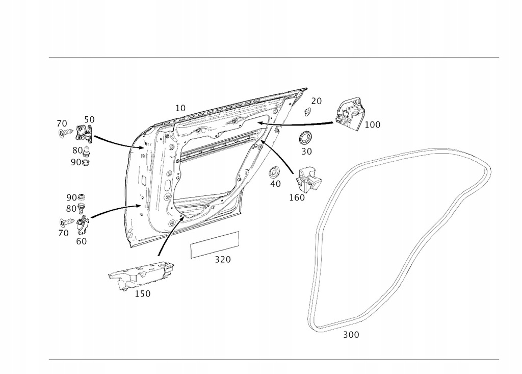 фото №1, Mercedes-benz оригинальный номер a1177300105 дверь
