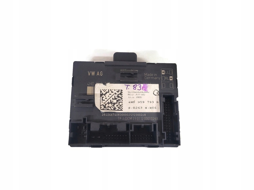 фото №1, Audi a8 d4 модуль блок управления дверь 4h0959793r