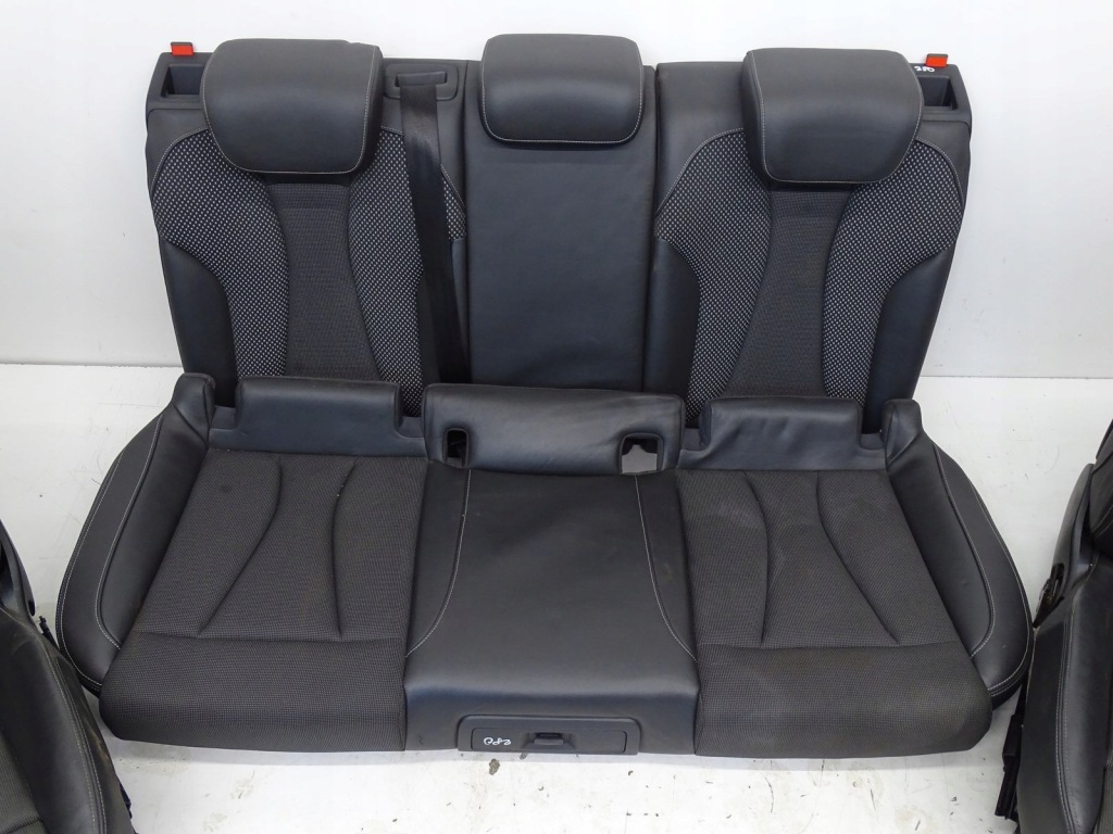 фото №7, Kpl сидіння заднє сидіння оббивка шкіра напівшкіра audi a3 8v 3d hb s-line