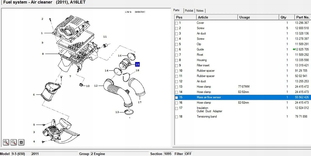 фото №6, Saab 9-5 2011 расходомер