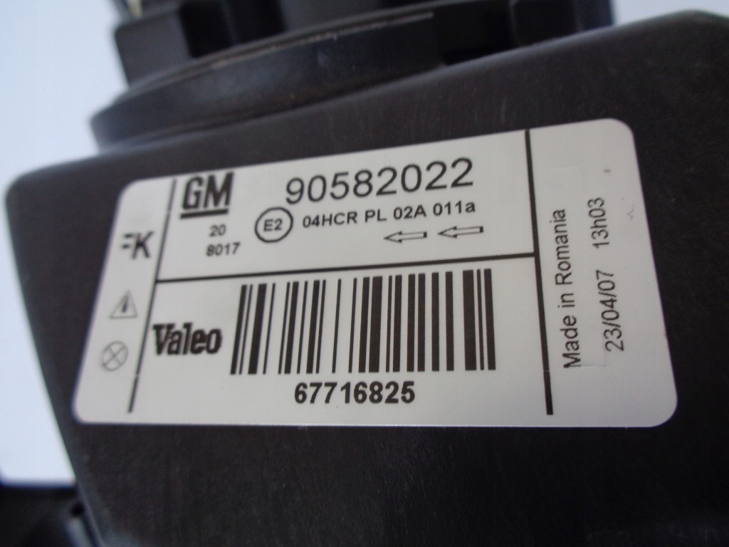 фото №5, Лампа правая фара opel zafira a 99-05