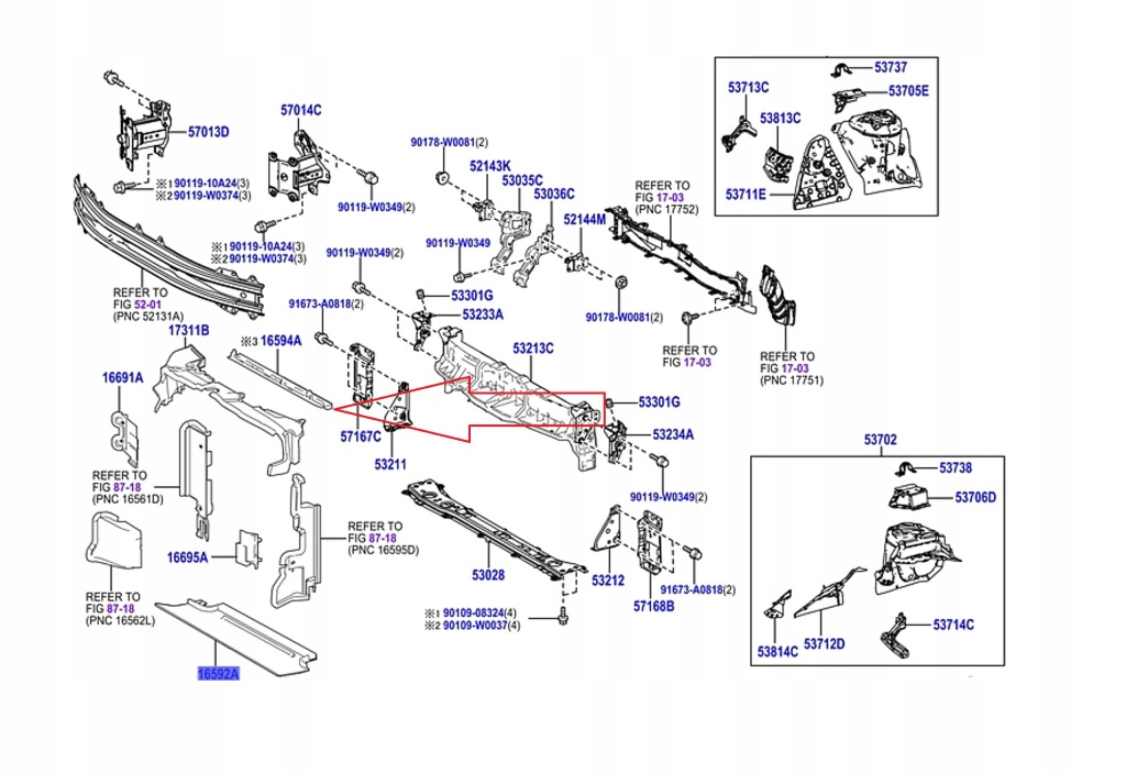 Воздуховод воздуха верхний toyota yaris iv 20-2024r 16594-k0040 Цена