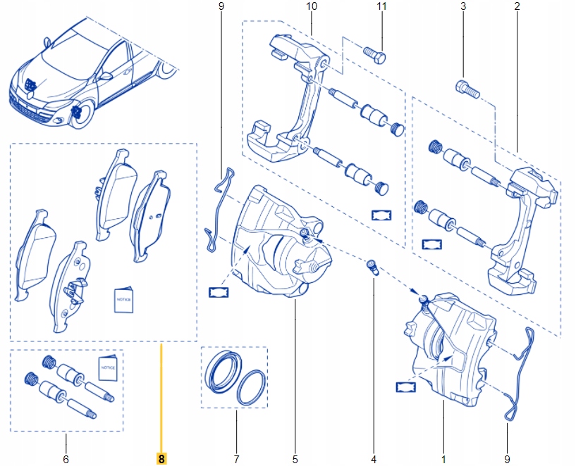 фото №3, Гальмівні колодки гальма renault megane iii,captur перед