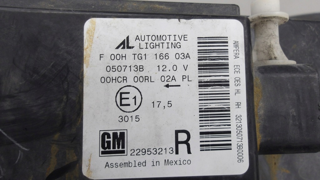 фото №4, Лампа передняя правая передняя opel ampera