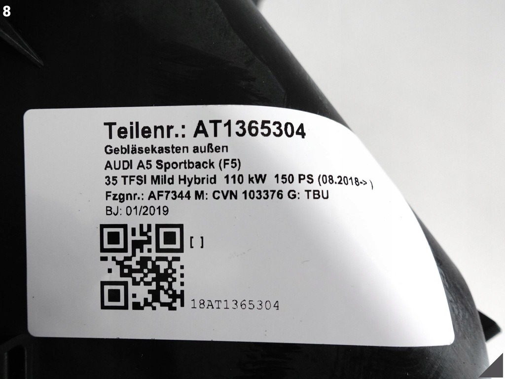 фото №9, Audi a5 f5 8w6 a4 8w0 b9 q5 80a fy решётка впуск воздухозаборник воздуха версия uk