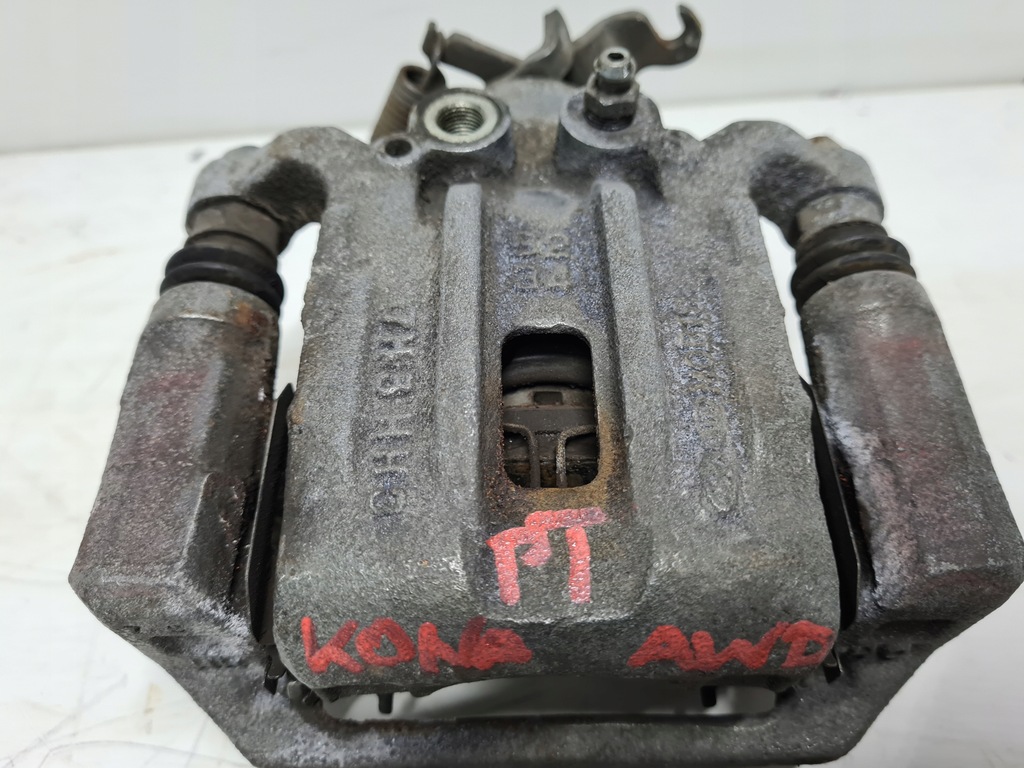 фото №6, Hyundai kona суппорт тормозной левый задняя 4x4