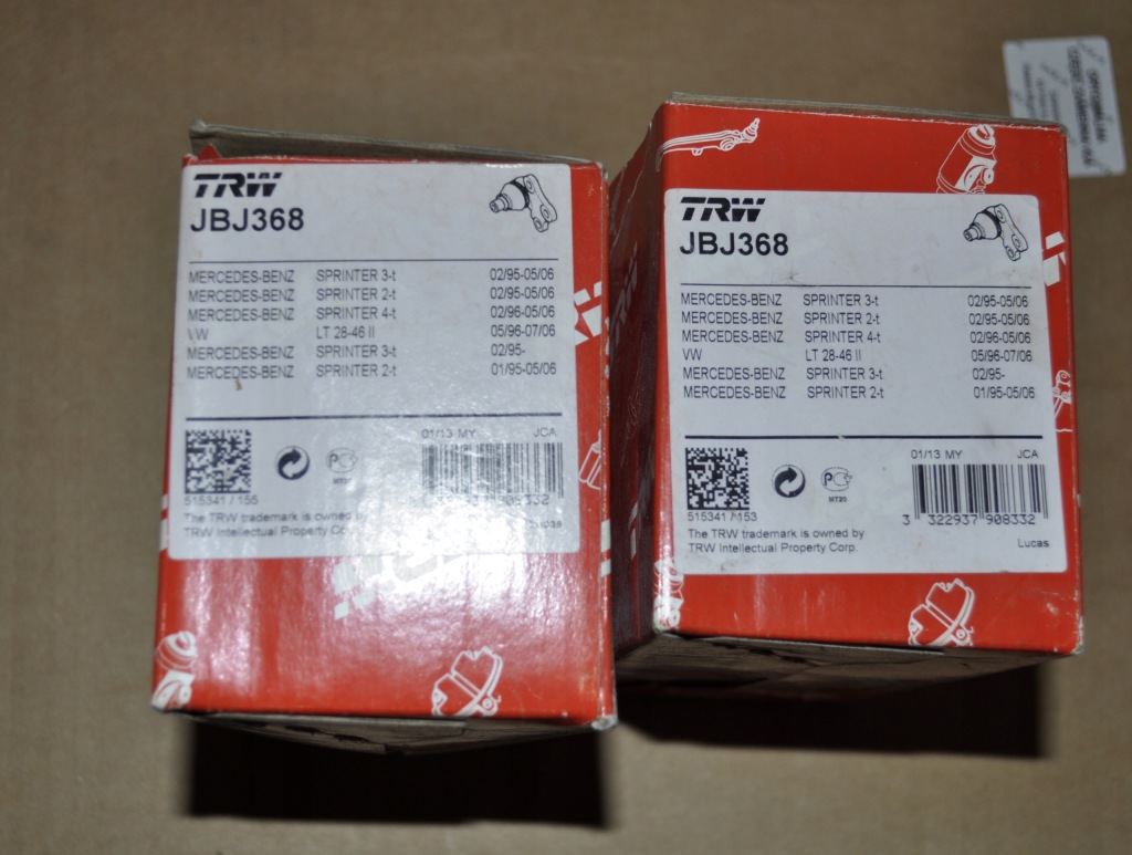 фото №1, Шаровая опора рычага перед trw automotive jbj368