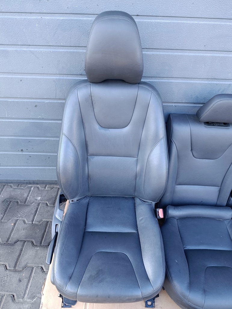 фото №8, Volvo v60 сидіння сидіння заднє сидіння комплект підігрів шкіра