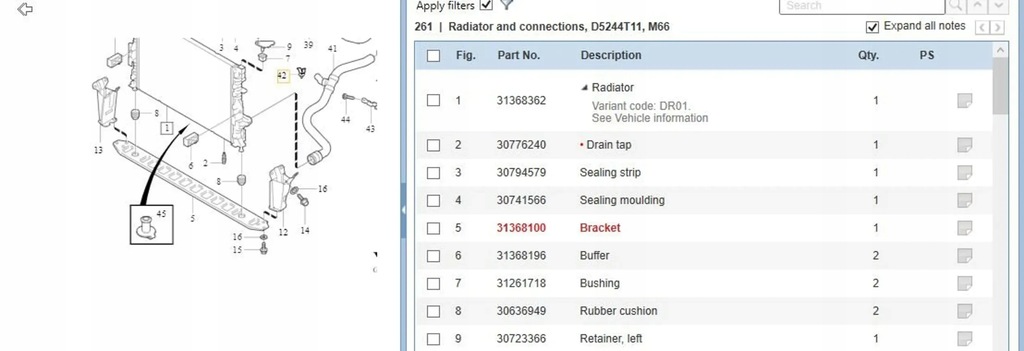 фото №7, Volvo v70 2013 запчасти монтажные