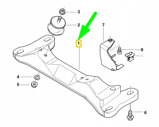 фото №9, Кронштейн коробки передач bmw 3 e46 22326757102 6757102
