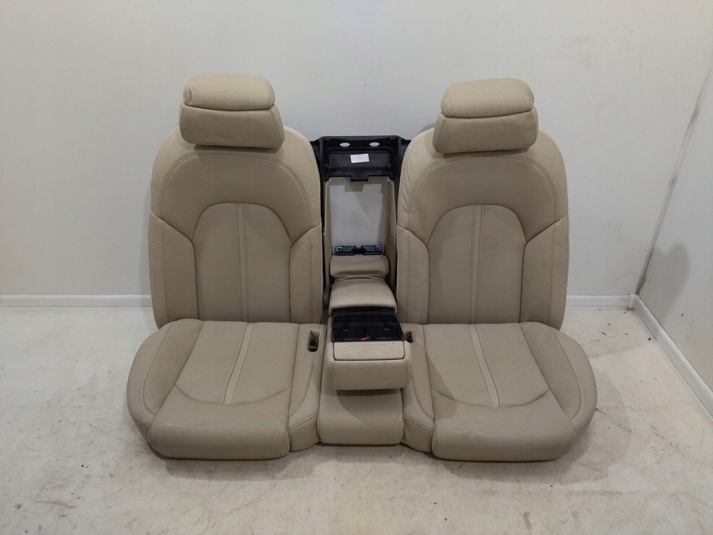 фото №14, Обивка сиденья заднее сиденье кожа бежевая audi a8 d4 2010-2018r