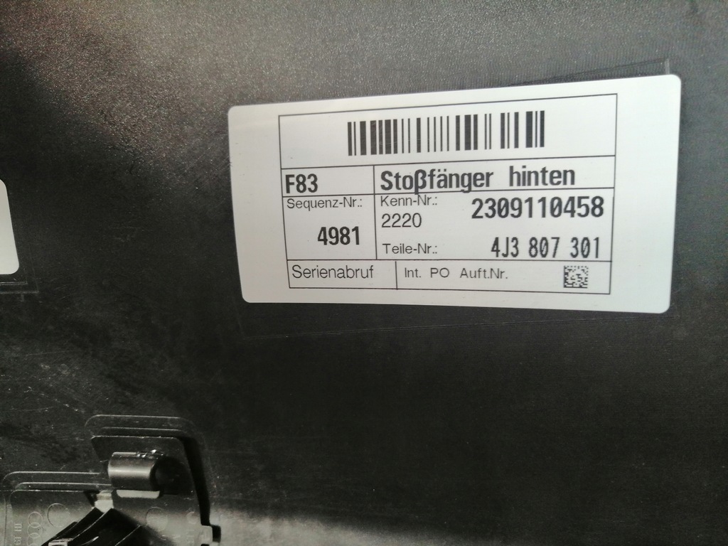 фото №16, Audi e-tron rs gt крышка багажника бампер задняя