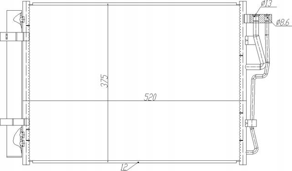 фото №2, Конденсатор радіатор кондиціонера 623 920 hart