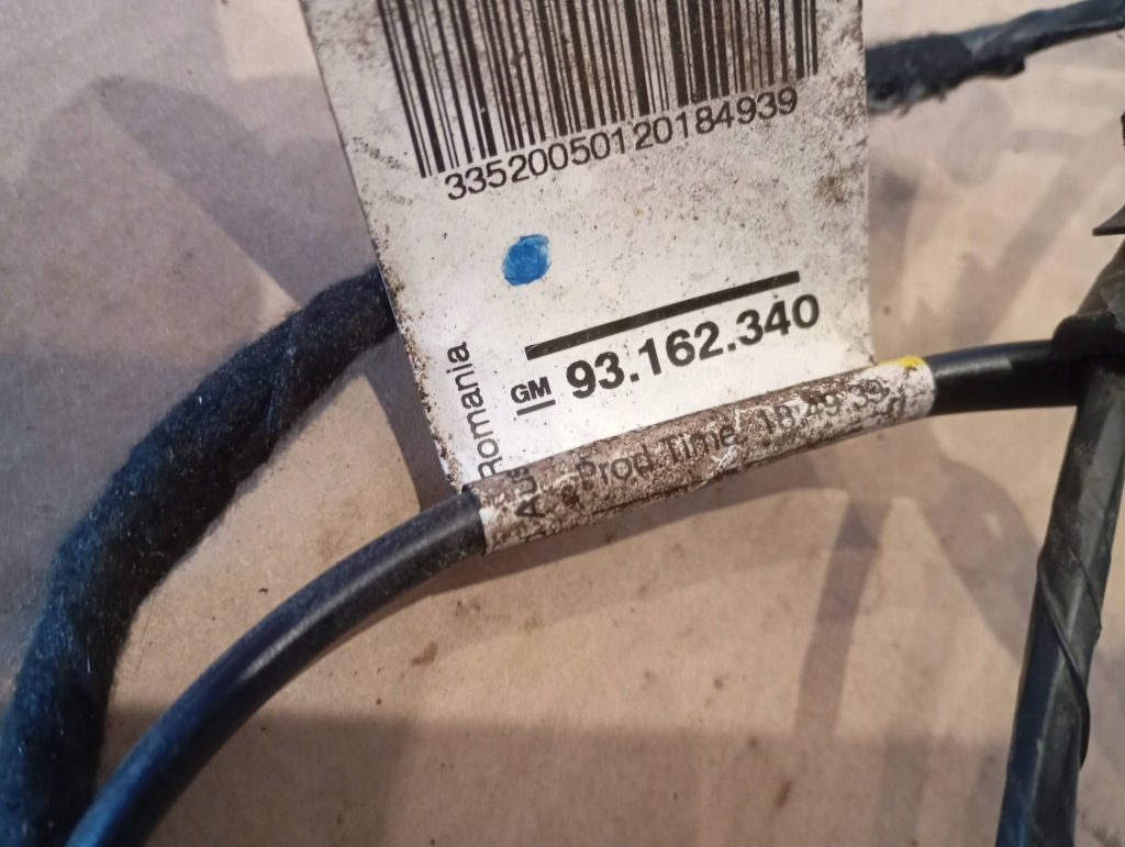 Джгут двері правих opel tigra b 93162340 Зі Шроту