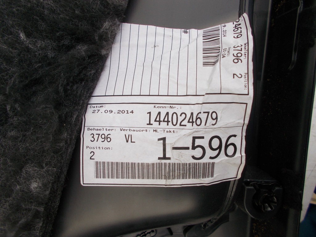 фото №13, Обивка дверь левая левый перед audi a3 8v 5 дверь 8v3867105