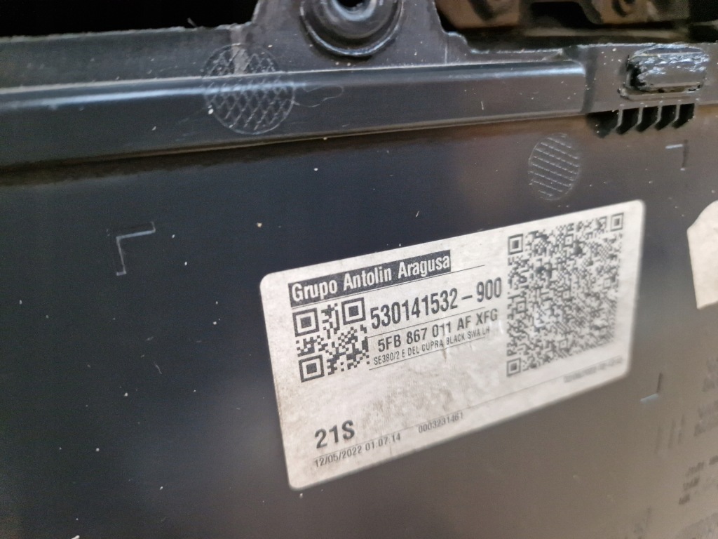 фото №9, Seat leon iv 4 обшивка накладка дверь передних левых перед ambilight 5fa86