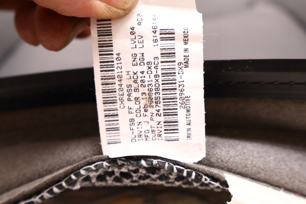 фото №15, Jeep cherokee kl оббивка спинка сидіння лівий перед 68156880aa, 2475538dx9